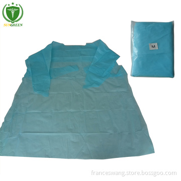 Dispoable CPE plastic waterproof isolation gown